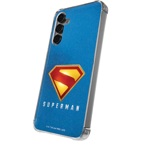 Superman 2025 Classic Superman Shield Emblem Galaxy S24 Plus Clear Case